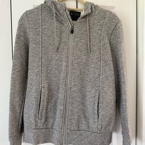 Figs Heather Gray Zip-Up Hoodie